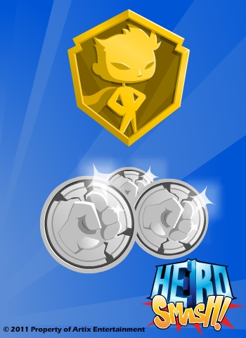 HeroSmash Member and SmashCoin Logo